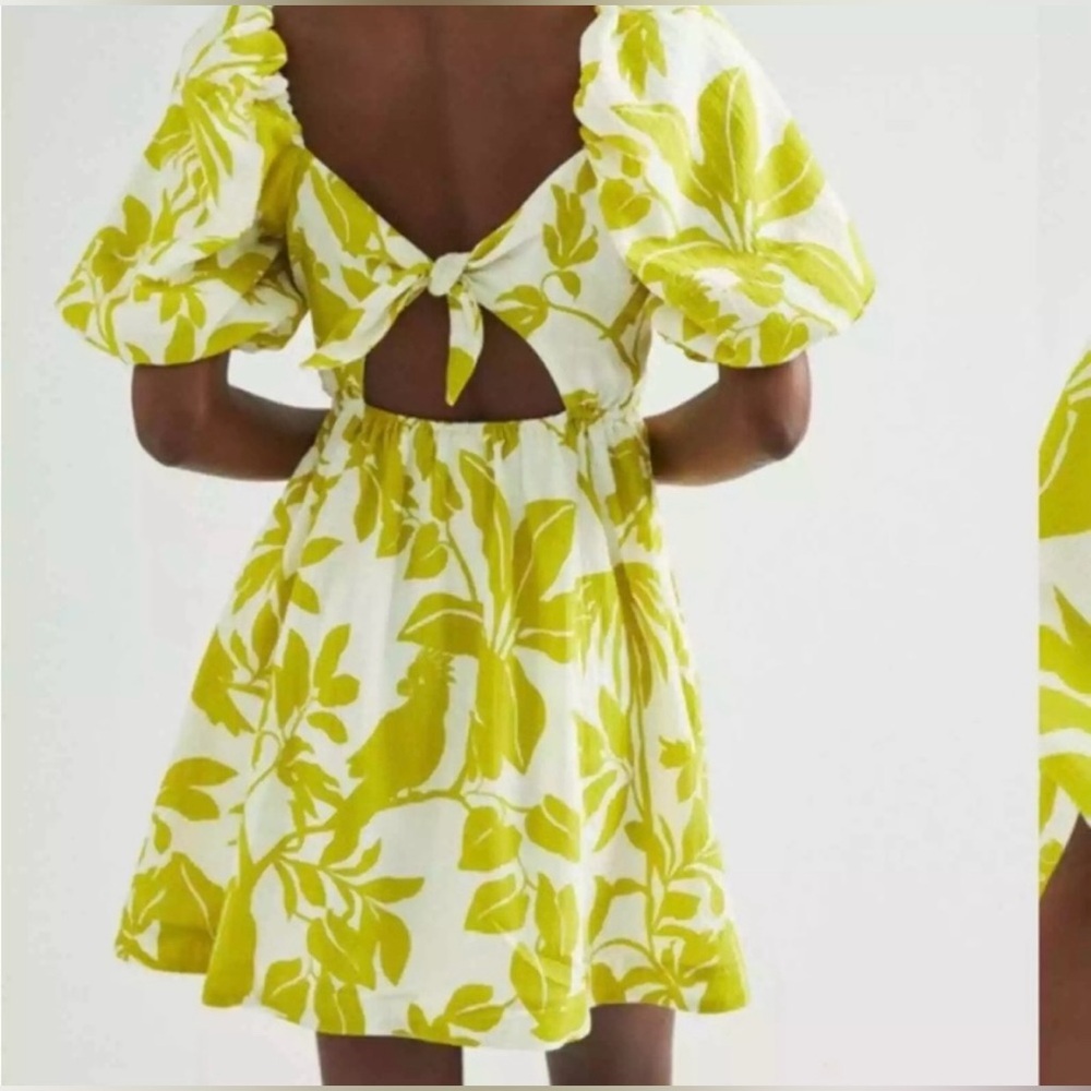 Maeve Feliciana Puff sleeve mini dress